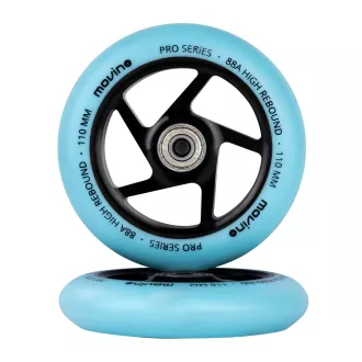Pótkerekek freestyle robogóhoz MOVINO SLAVE, 110mm, alumínium, Kék