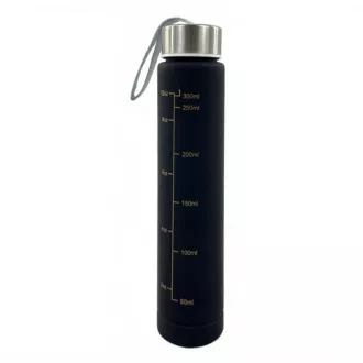 Motivációs sportpalack 3in1, 2000 ml   900 ml   300 ml, Fekete