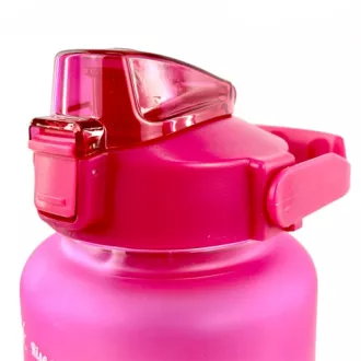 Motivációs sportpalack 3in1, 2000 ml   900 ml   300 ml, Fekete
