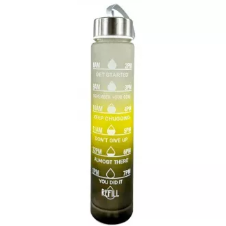 Motivációs sportpalack 3in1, 2000 ml   900 ml   300 ml, Fekete