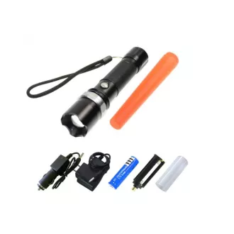 CREE T6 ZOOM zseblámpa figyelmeztető fogantyú CREE T6 ZOOM zseblámpa figyelmeztető fogantyú