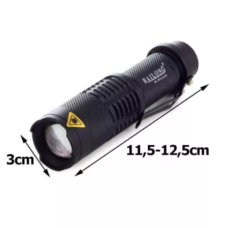 Akkumulátoros zseblámpa Bailong BL-1812, LED CREE XM-L T6 ZOOM Akkumulátoros zseblámpa Bailong BL-1812, LED CREE XM-L T6 ZOOM