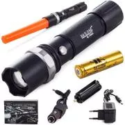 Zseblámpa Bailong BL-8626, LED típus CREE XPE   figyelmeztető fogantyú