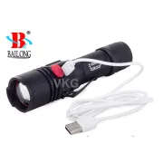 USB zseblámpa Bailong W556, LED típus L3-U3