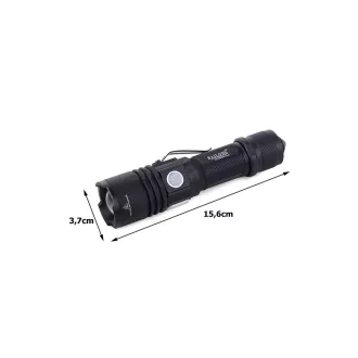 USB zseblámpa Bailong W556, LED típus L3-U3 USB zseblámpa Bailong W556, LED típus L3-U3