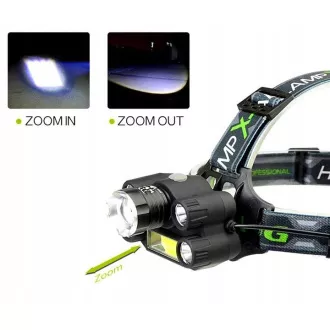 CREE fényszóró 1 x XM-L T6 4 x erős Q5 fehér 1 x erős COB ZOOM szalag CREE fényszóró 1 x XM-L T6 4 x erős Q5 fehér 1 x erős COB ZOOM szalag
