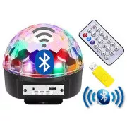 Disco light Bluetooth USB labda   távirányító