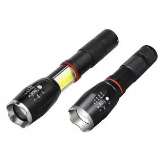 USB zseblámpa COB U3 LED ZOOM funkcióval 9W
