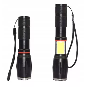 USB zseblámpa COB U3 LED ZOOM funkcióval 9W