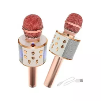 Karaoke bluetooth mikrofon hangszóróval, Ezüst