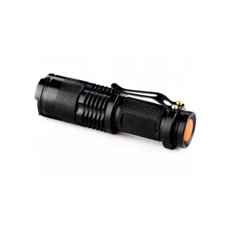 Túra zseblámpa T6 CREE ZOOM LED AKU Túra zseblámpa T6 CREE ZOOM LED AKU
