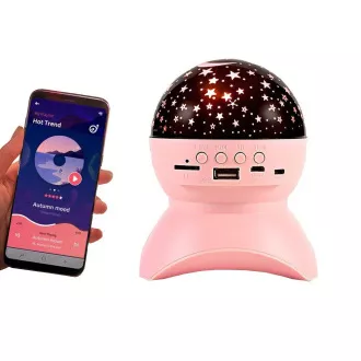 Éjszakai LED csillagvetítő USB-vel, fehér