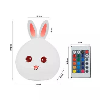 Gyermek LED-es éjjeli lámpa KING   RGB vezérlő