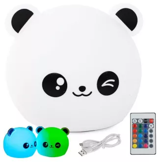 Gyermek éjszakai LED lámpa PANDA RGB vezérlő Gyermek éjszakai LED lámpa PANDA RGB vezérlő