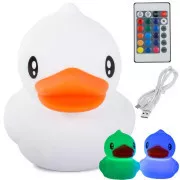 Gyermek LED-es éjjeli lámpa DUCK   RGB vezérlés