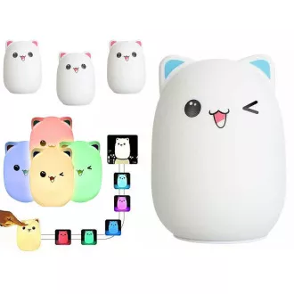 Gyermek LED-es éjjeli lámpa CAT RGB