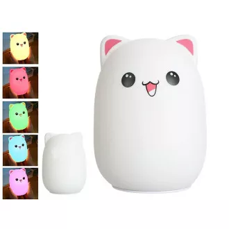 Gyermek LED éjszakai fény CAT RGB   USB kábel