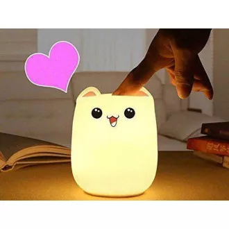 Gyermek LED éjszakai fény CAT RGB   USB kábel