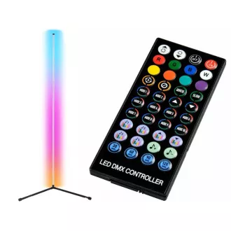 RGB LED sarok állólámpa, távirányítóval
