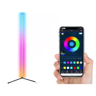 RGB LED sarok állólámpa, távirányítóval