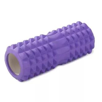 Masszázs fitness görgő ROLLER YOGA 32x13cm, Fekete