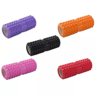 Masszázs fitness görgő ROLLER YOGA 32x13cm, Piros