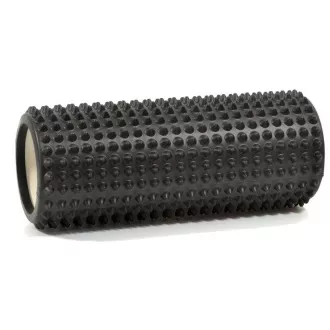 Fitness masszázs görgő kis tüskékkel ENERO FIT 33x14cm, fekete