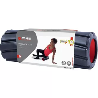 PURE 2 IMPROVE 36x14 cm, Fekete, fitnesz masszázs görgő, Fekete