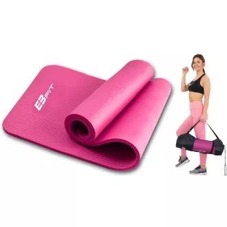 Csúszásgátló fitnesz szőnyeg, 1,5cm, Rózsaszín