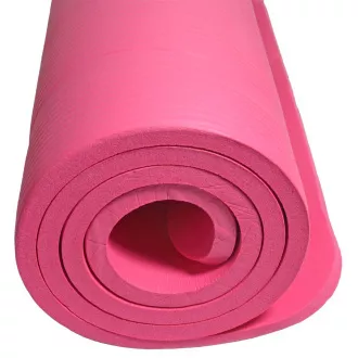 Csúszásgátló fitnesz szőnyeg, 1,5cm, Rózsaszín