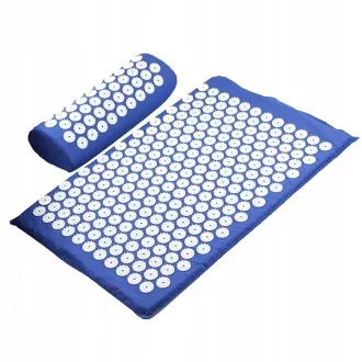 Akupresszúra PREMIUM tornaszőnyeg párnával 67x42x2 cm, Fekete Akupresszúra PREMIUM tornaszőnyeg párnával 67x42x2 cm, Fekete