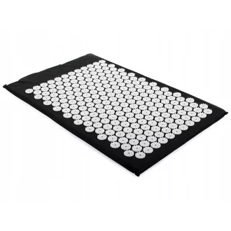 Akupresszúra PREMIUM tornaszőnyeg párnával 67x42x2 cm, Fekete Akupresszúra PREMIUM tornaszőnyeg párnával 67x42x2 cm, Fekete