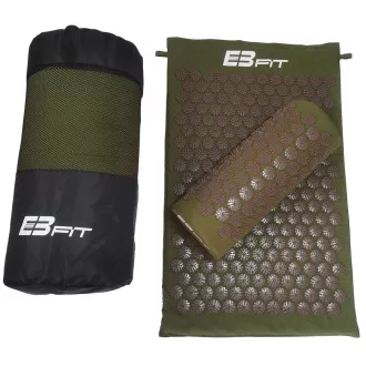 Akupresszúra PREMIUM tornaszőnyeg párnával 67x42x2 cm, Mascara khaki színű Akupresszúra PREMIUM tornaszőnyeg párnával 67x42x2 cm, Mascara khaki színű