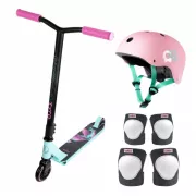 Előnyös freestyle szett MOVINO TYRO MINT-PINK protektorokkal