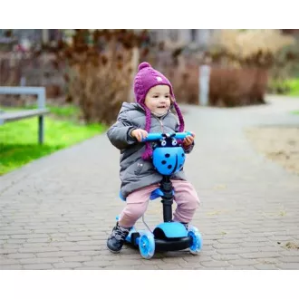 Gyerek roller 2in1 BERUŠKA LED kerekekkel, kék színű Gyerek roller 2in1 BERUŠKA LED kerekekkel, kék színű