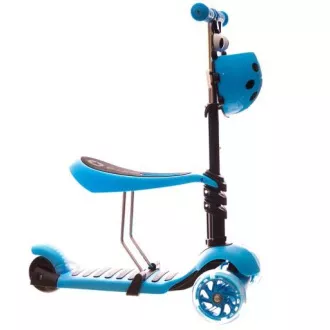 Gyerek roller 2in1 BERUŠKA LED kerekekkel, kék színű Gyerek roller 2in1 BERUŠKA LED kerekekkel, kék színű