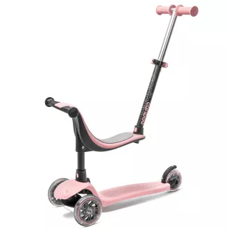 Cariboo Twist 3in1 háromkerekű robogó LED kerekekkel, rózsaszínű