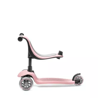 Cariboo Twist 3in1 háromkerekű robogó LED kerekekkel, rózsaszínű