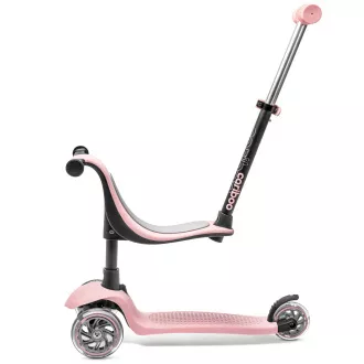 Cariboo Twist 3in1 háromkerekű robogó LED kerekekkel, rózsaszínű