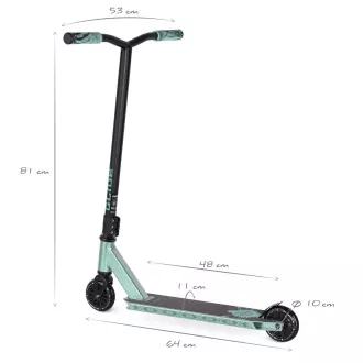 Freestyle robogó MOVINO Stunt GLIDE, Teal, Teal Freestyle robogó MOVINO Stunt GLIDE, Teal, Teal