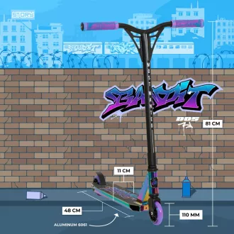 Freestyle robogó Story Bandit DOS Stunt, Neon Freestyle robogó Story Bandit DOS Stunt, Neon
