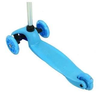 MINI SCOOTER háromkerekű robogó világító kerekekkel, kék színben - Felbontott MINI SCOOTER háromkerekű robogó világító kerekekkel, kék színben - Felbontott