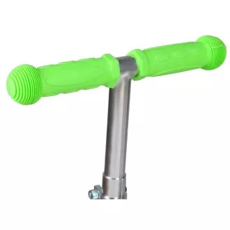 MINI SCOOTER háromkerekű robogó világító kerekekkel, zöld színben