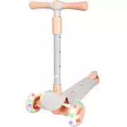 Gyerekek háromkerekű robogó Story Mini Friends LED kerekekkel robogó, fehér