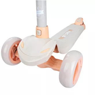 Gyerekek háromkerekű robogó Story Mini Friends LED kerekekkel robogó, fehér