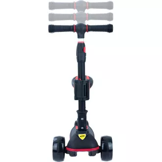 Gyermek háromkerekű roller Story 2in1 Deluxe mini roller világító kerekekkel, fekete és piros színben Gyermek háromkerekű roller Story 2in1 Deluxe mini roller világító kerekekkel, fekete és piros színben