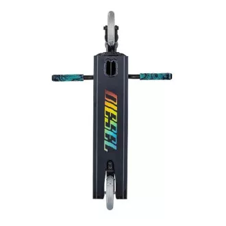 NKD Diesel Stunt Freestyle Scooter, fekete és szivárványszínű