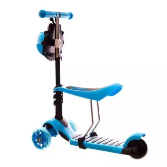 Gyerek roller 3in1 BERUŠKA LED kerekekkel, kék színű
