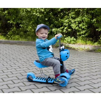 Gyerek roller 3in1 BERUŠKA LED kerekekkel, kék színű