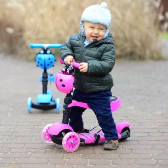 Gyerek roller 3in1 BERUŠKA LED kerekekkel, kék színű